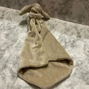Jellycat Tan Bashful Bunny Soother Security Blanket Plush